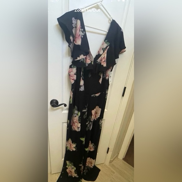 Nicole Miller floral pant Jumpsuit sz 16 NEW with tags - Picture 1 of 11
